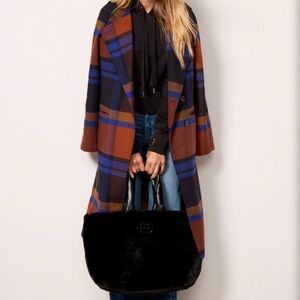 Avec Les Filles Plaid Coat